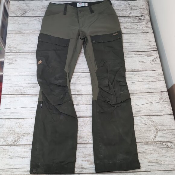 Fjällräven Keb Trousers Green G-1000 Trekking Hiking Pants – Women’s US 12 - Picture 1 of 12